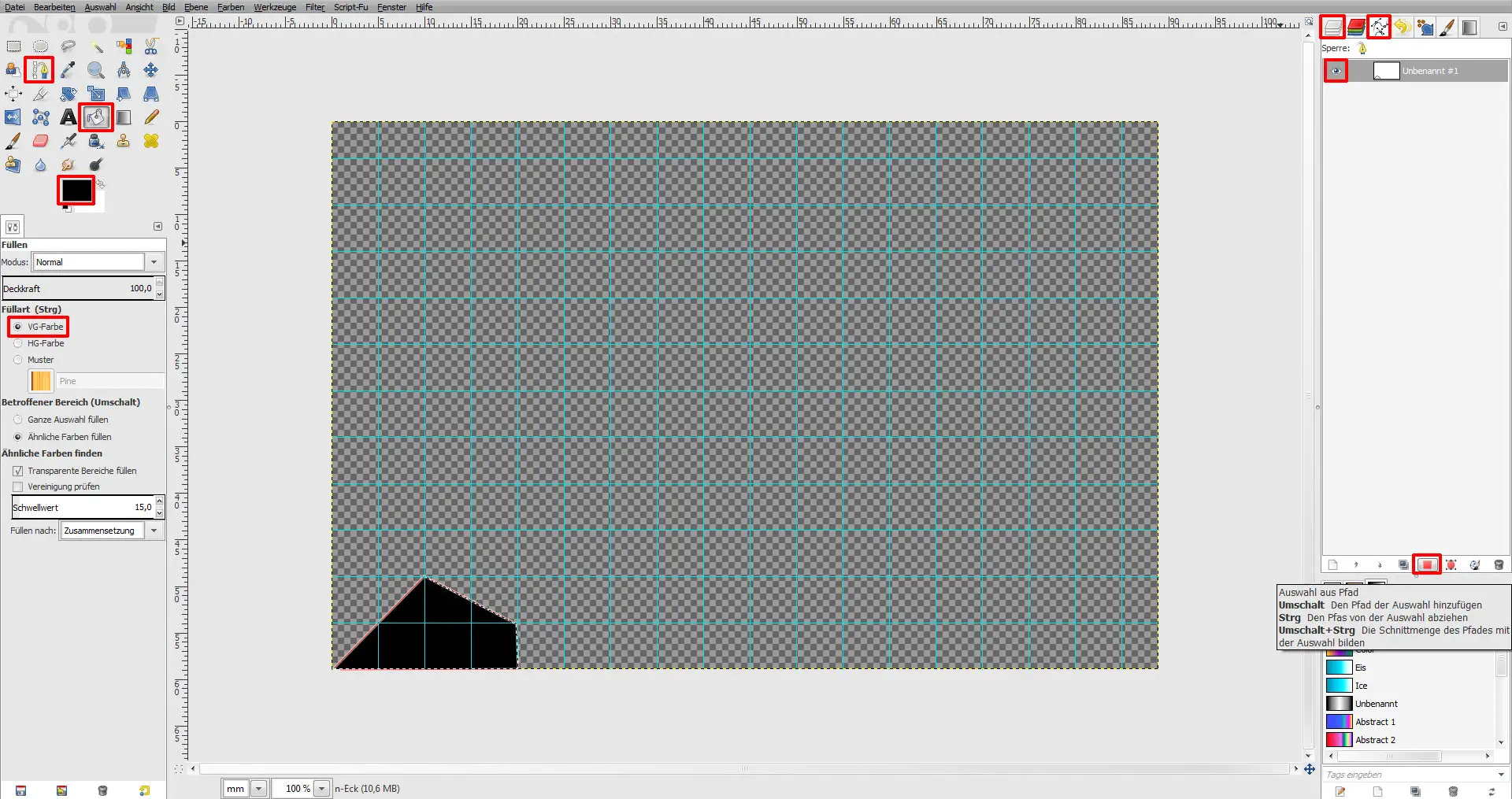 GIMP Tutorial für Visitenkarte Step 2 GIMP Tutorial für Visitenkarte Step 2
