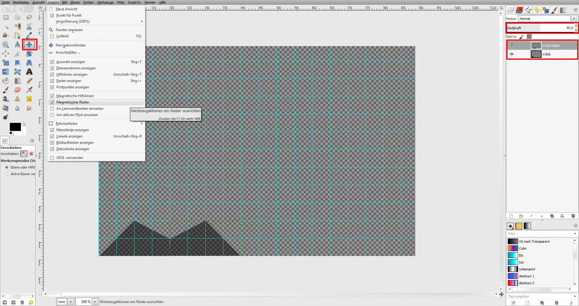 GIMP Tutorial für Visitenkarte Step 3 GIMP Tutorial für Visitenkarte Step 3