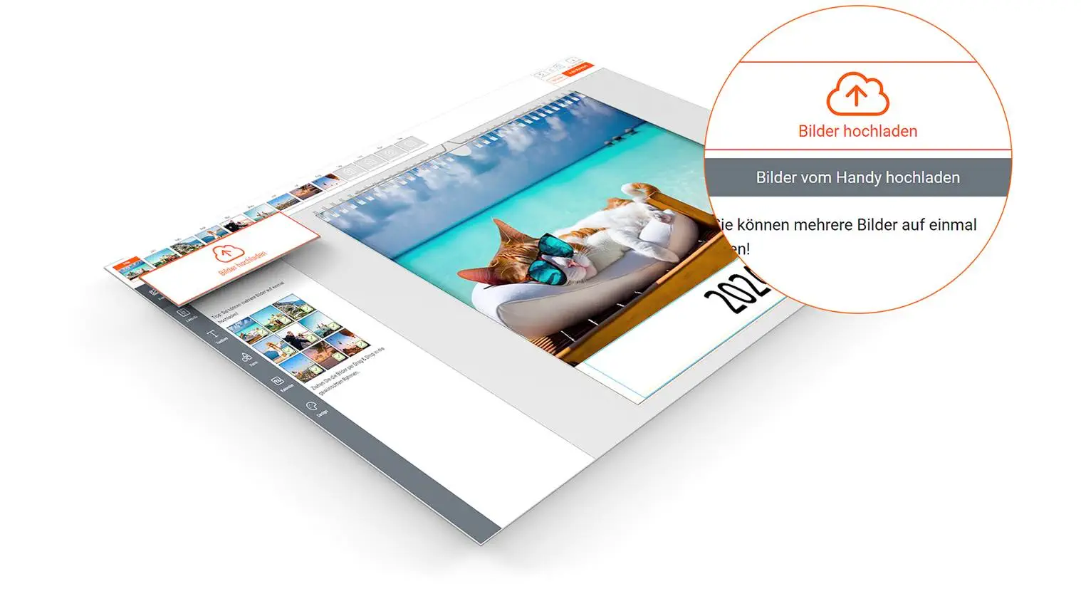 3. Fotos bequem hochladen 3. Fotos bequem hochladen