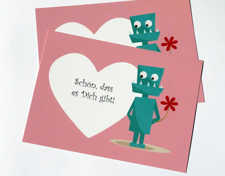 Romantische Idee für eine Karte zum Valentinstag 12