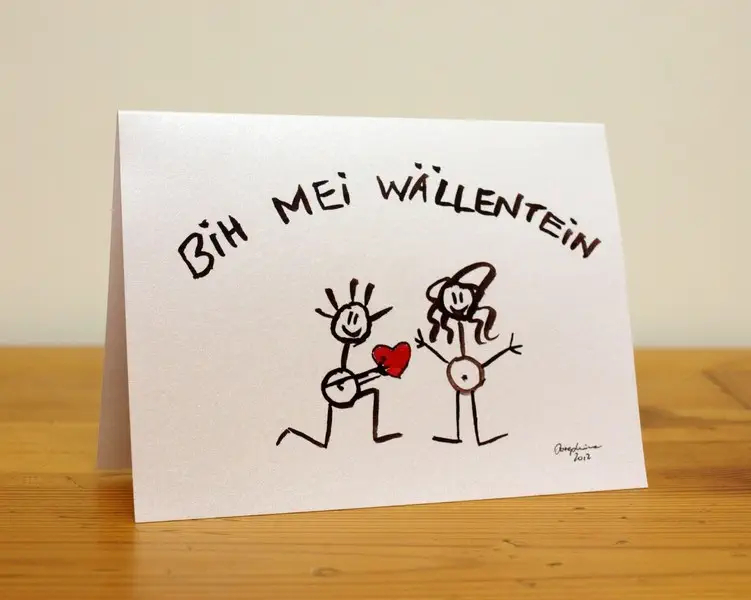 Romantische Idee für eine Karte zum Valentinstag 16
