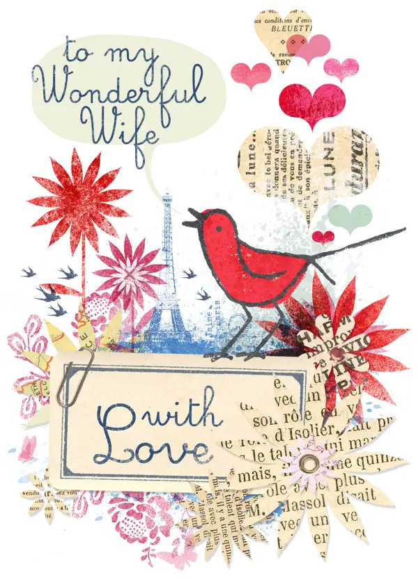 Romantische Idee für eine Karte zum Valentinstag 8