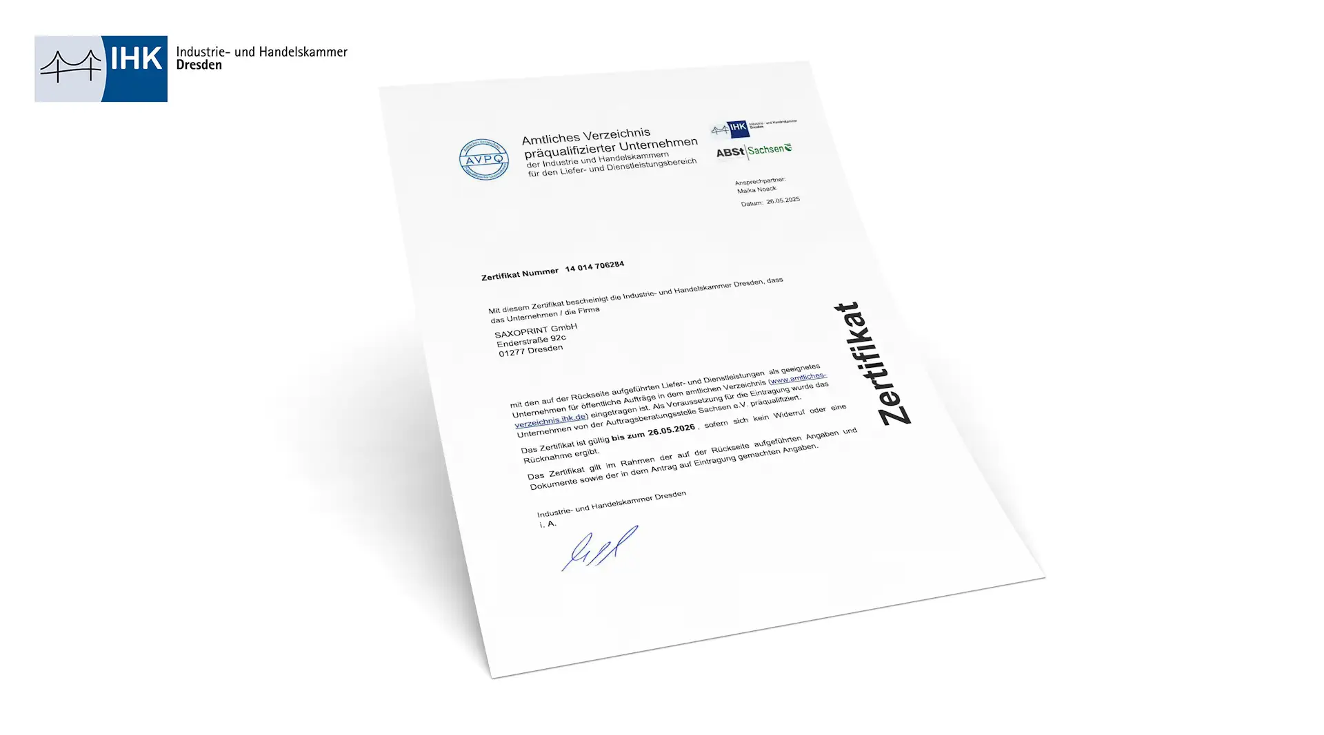 IHK Zertifikat herunterladen